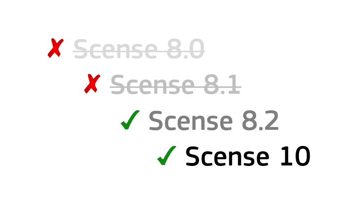 Scense support policy (update)